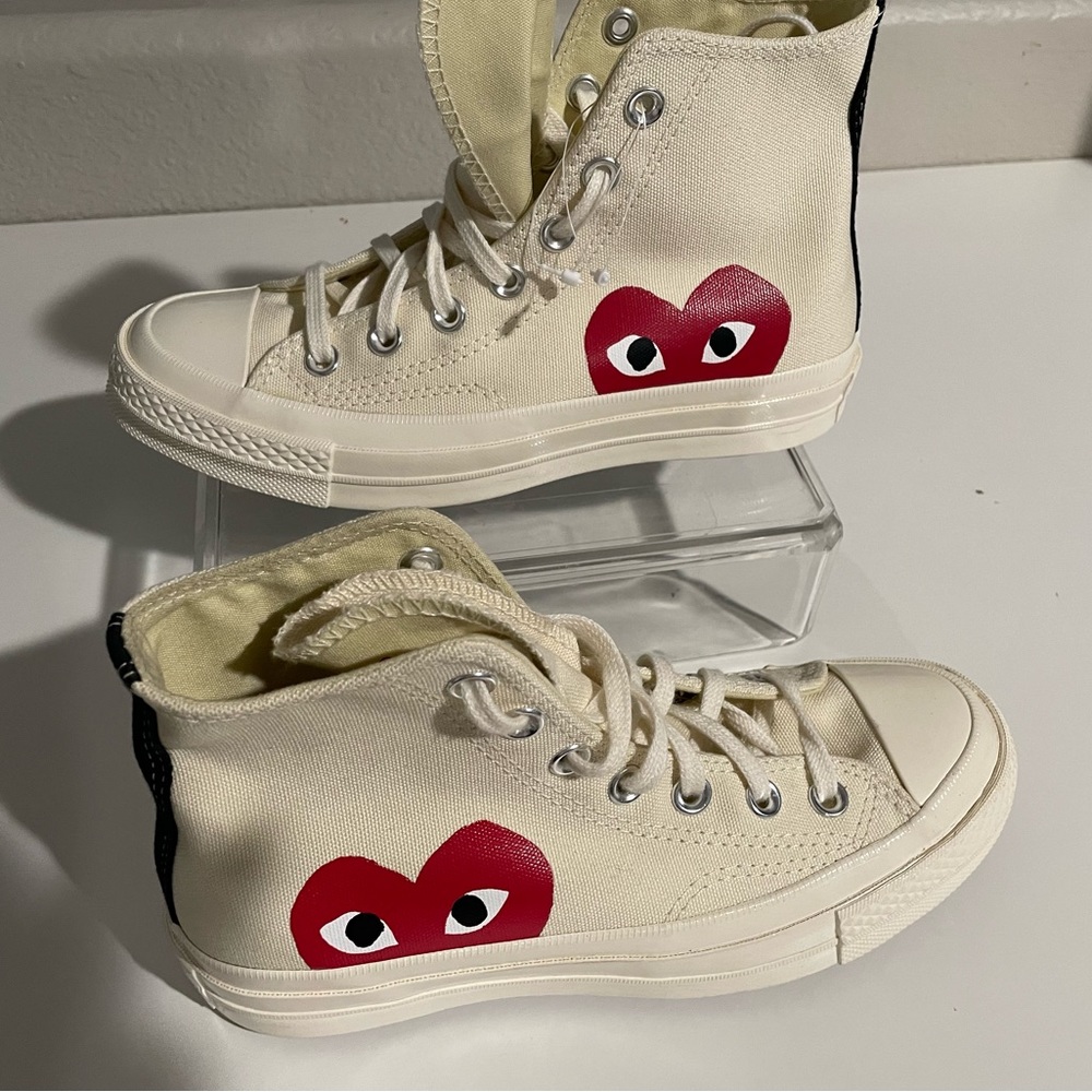 Women’s Comme des Garçons Play X Converse Chuck Taylor Sneaker Size 6